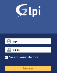 GLPI interface WEB - Connexion