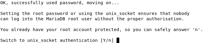 Activer/Désactiver le plugin d'authentification unix_socket