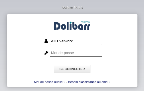 accéder finalement à Dolibarr