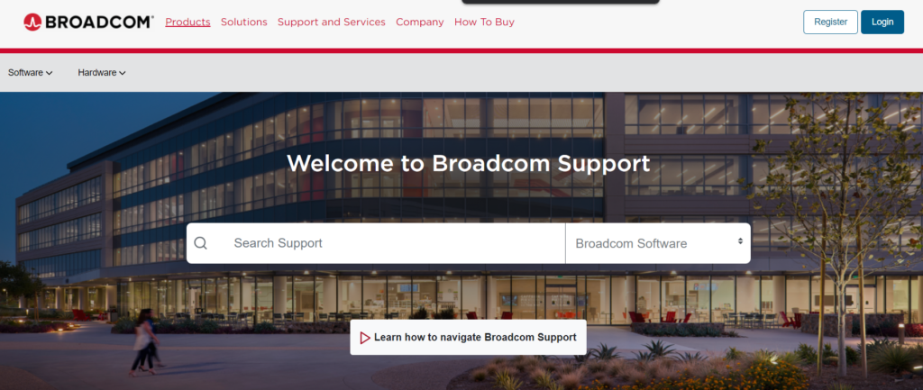 support.broadcom.com vmware