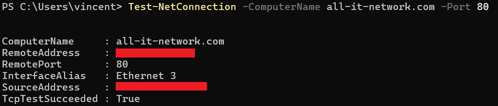 Test-NetConnection -ComputerName all-it-network.com -Port 80